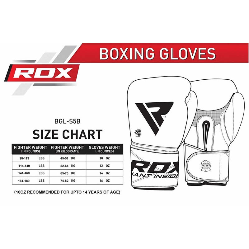 Боксерські рукавиці RDX Pro Gel S5 10 ун.