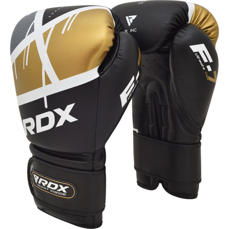 Боксерські рукавички RDX Rex Leather Black 16 ун.