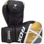Боксерські рукавички RDX Rex Leather Black 16 ун.