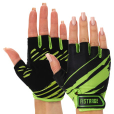 Перчатки для фитнеса и тренировок FISTRAGE размер XS-L зеленый VL-8432-2   M