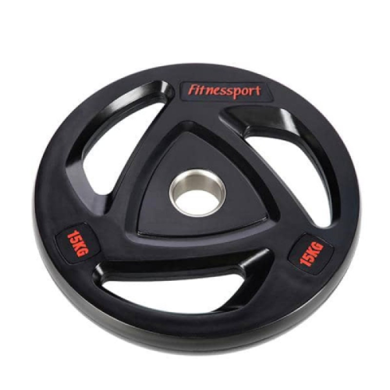Диск олімпійський гумовий чорний Generation Fitness RCP17-15 кг