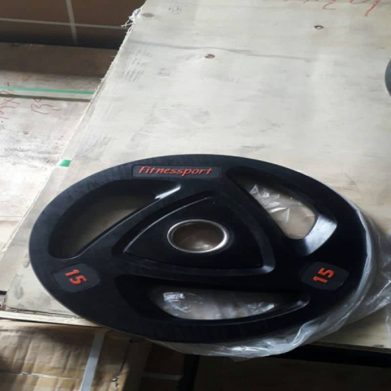 Диск олімпійський гумовий чорний Generation Fitness RCP17-15 кг