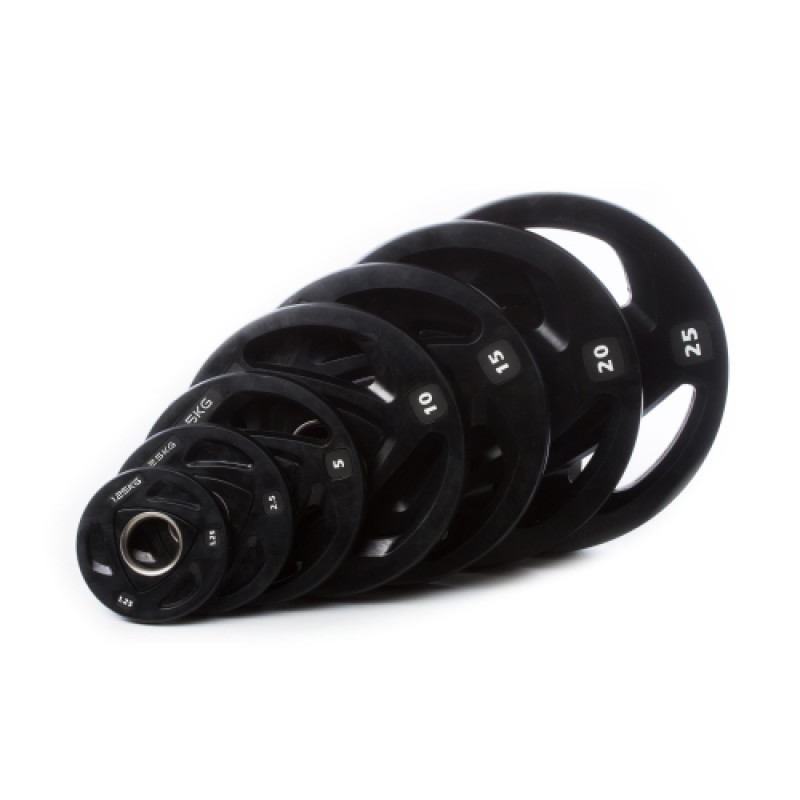 Диск олімпійський гумовий чорний Generation Fitness RCP17-5 кг