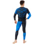 Костюм компресійний чоловічий рашгард лонгслів штани та шорти Domino S-2XL чорний-синій TC210-KC210-3-CK210-4   XXL