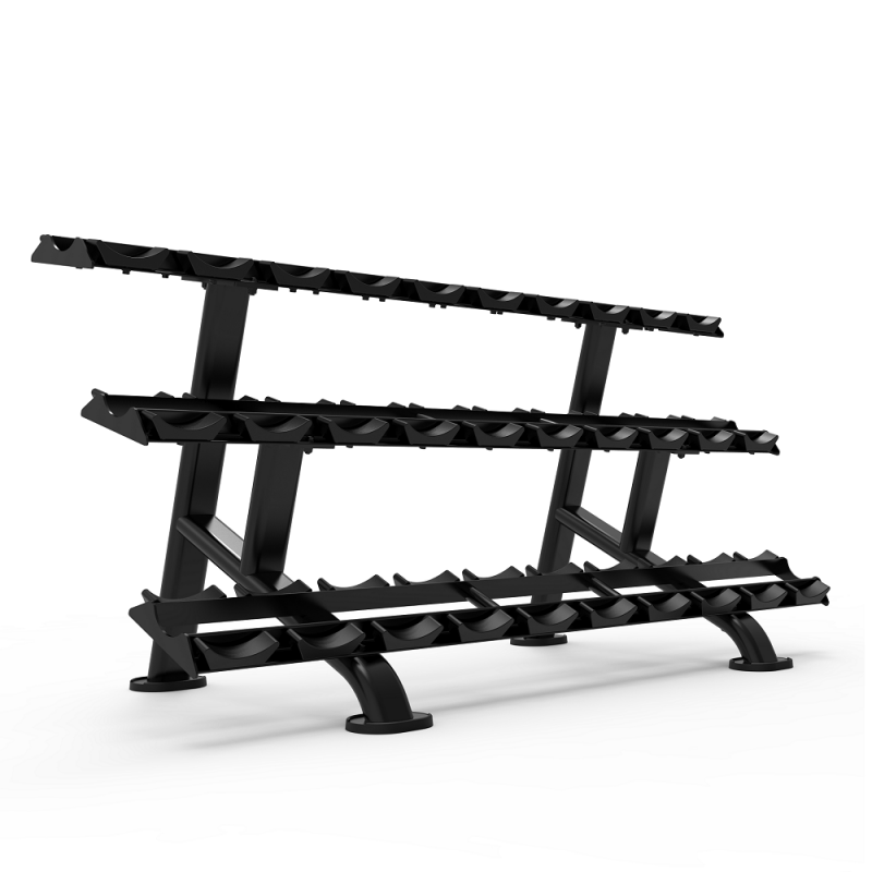 Горизонтальна стійка для круглих гантелів на 15 пар  Impulse Evolution