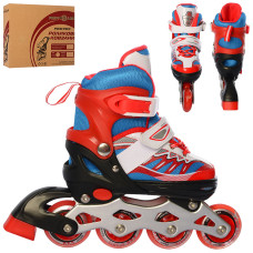 Ролики Profi Roller A 4122-L-R размер 39-42 Красный-Синий