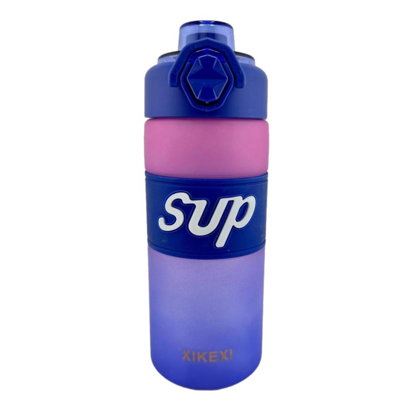 Пляшка для води 650мол SUP 2074-A-2404 Чорний-поманранчевий