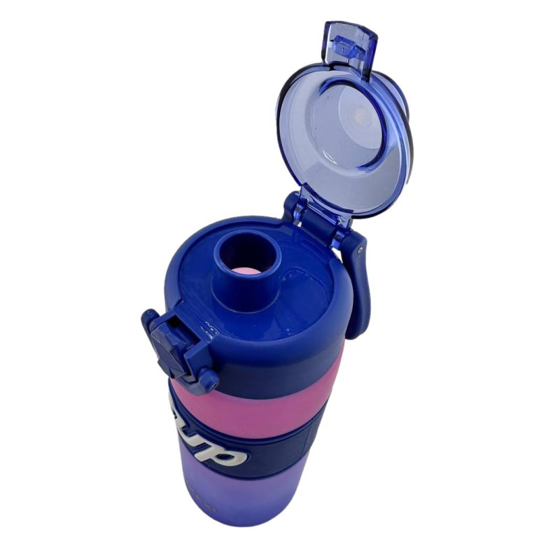 Пляшка для води 650мол SUP 2074-A-2404 Чорний-поманранчевий