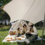 Намет тримісний з тентом Naturehike Kabi Quick-Set CNK2650WS020, коричневий