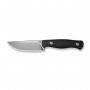 Ніж фіксований туристичний Weknife Notchline, (8.7 см) CPM S35VN /Carbon Fiber чорний з чохлом