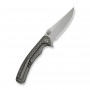 Ніж складаний туристичний Weknife Dracarys, (9.1 см) Böhler M390 / титан 6AL4V сірий