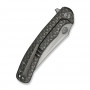 Ніж складаний туристичний Weknife Dracarys, (9.1 см) Böhler M390 / титан 6AL4V сірий