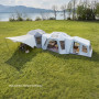Намет восьмимісний надувний Naturehike Gen Air FL CNK2550WS046, світло-сірий