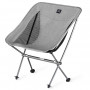 Стілець складаний ультралегкий Naturehike Stellaluna L04 CNK2450JJ015, розмір М, алюміній, сірий