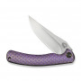 Ніж складаний туристичний Weknife Dracarys, (9.1 см) Böhler M390 / титан 6AL4V фіолетовий/золотий