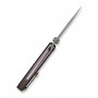 Ніж складаний туристичний Weknife Dracarys, (9.1 см) Böhler M390 / титан 6AL4V фіолетовий/золотий