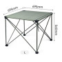 Складаний стіл Naturehike CNK2450JJ013, L, алюміній, сірий