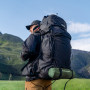 Матрац туристичний надувний двомісний Naturehike CNK2550WS019, 200 х 125 х 9.5 см, синій із вбудованою помпою для надування