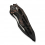Ніж складаний туристичний Weknife Arrakis (8.8 см) Vanax / Titanium чорний з бронзою