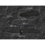 Ніж складаний туристичний Weknife Dressytak (8.6 см) Bohler M390 / Titanium чорний