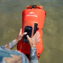 Гермомішок надувний водонепроникний Naturehike NH17S001-G, 18 л, помаранчевий