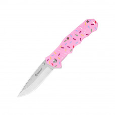 Ніж складаний кишеньковий Ganzo Candy G616 (7.9 см) 440C / ABS рожевий