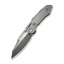 Ніж складаний туристичний Weknife Bogey (9.3 см) Bohler M390 / Titanium сірий