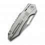 Ніж складаний туристичний Weknife Bogey (9.3 см) Bohler M390 / Titanium сірий