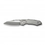 Ніж складаний туристичний Weknife Bogey (9.3 см) Bohler M390 / Titanium сірий