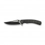 Ніж складаний туристичний Weknife Dracarys, (9.1 см) Böhler M390 / титан 6AL4V чорний