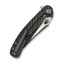 Ніж складаний туристичний Weknife Dracarys, (9.1 см) Böhler M390 / титан 6AL4V чорний