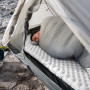 Матрац туристичний надувний одномісний ультралегкий Naturehike CNH22DZ018, 196 х 64 х 7 см, сріблястий
