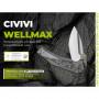 Ніж складаний туристичний Civivi Wellmax (9.1 см) 14C28N / Aluminum сірий