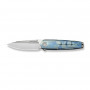 Ніж складаний туристичний Weknife Hull (9.9 см) Bohler M390 / Titanium синій