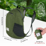 Рюкзак компактний надлегкий Naturehike Ultralight Naturehike NH17A012-B, 18 л, зелений