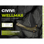 Ніж складаний туристичний Civivi Wellmax (9.1 см) 14C28N / Aluminum чорний/жовтий
