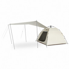 Намет тримісний автоматичний з тентом Naturehike Ango S CNK2650WS018, коричневий