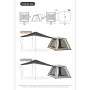 Намет чотиримісний автоматичний надувний із тентом Naturehike Ango CNK2550WS017, сірий