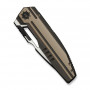 Ніж складаний туристичний Weknife Reveille (9.7 см) Bohler M390 / Titanium бронзовий