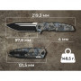 Ніж складаний туристичний Weknife Breach (9.8 см) Bohler M390 / Titanium піксель