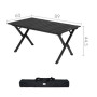 Складаний стіл Naturehike Star Jane T01 CNK2550JJ018, 89х60 см, вуглецева сталь, чорний