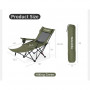 Крісло-шезлонг складане Naturehike CNK2550JJ023 Nightfall T05, сталь, хакі