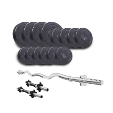 Набор Elitum Titan 46кг со штангой и гантелями