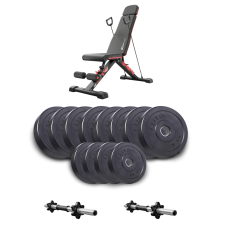 Набір Elitum Titan гантелі 2х26кг з лавою Hop-Sport HS-2080 НВ