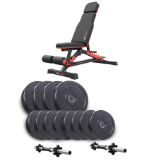 Набір Elitum Titan гантелі 2х21кг з лавою Hop-Sport HS-2090 НВ