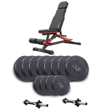 Набір Elitum Titan гантелі 2х26кг з лавою Hop-Sport HS-2090 НВ