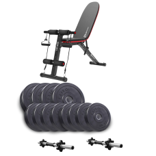 Набір Elitum Titan гантелі 2х21 кг з лавою Hop-Sport HS-1030 F