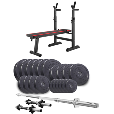 Набір Elitum Titan 109 кг + лава Hop-sport 1080