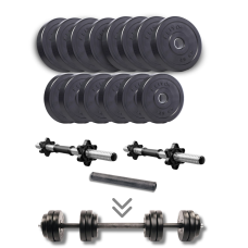 Набір гантелі-штанга Elitum Titan 29кг з перехідником