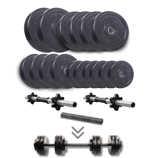 Набір гантелі-штанга Elitum Titan 59кг з перехідником